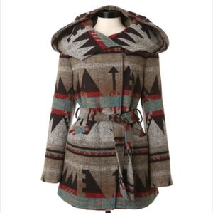 Southwestern pattern coat XL